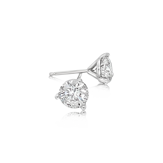 14K White Gold Diamond Studs (2.16ctw)