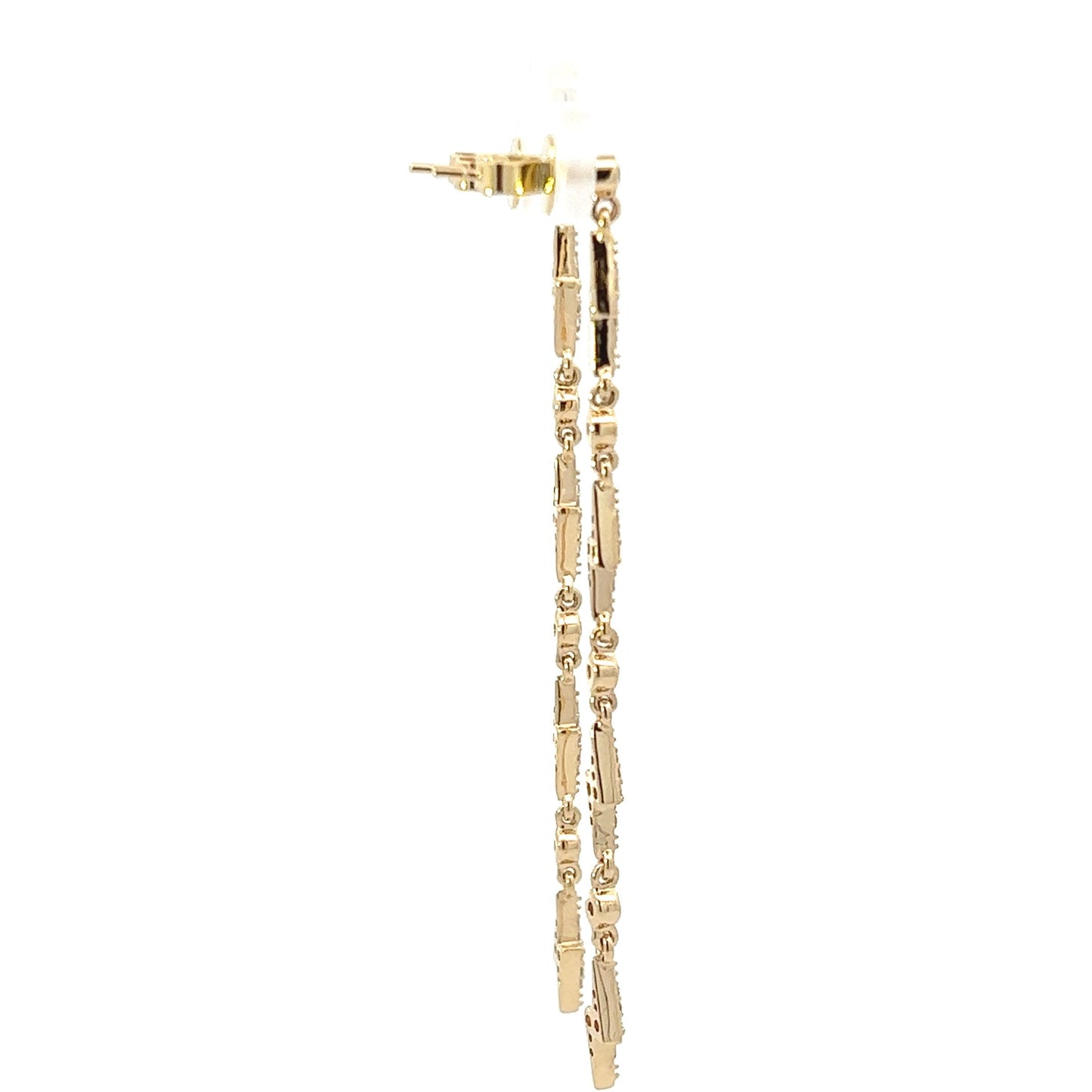 18K Yellow Gold Diamond Fashion Drop Earrings (.47ctw)