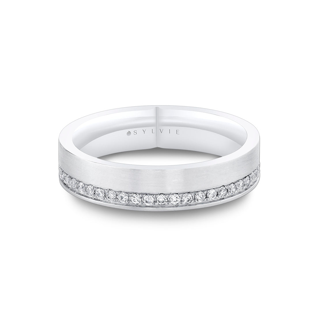 Legacy Brushed Diamond Mens Band - Ryder