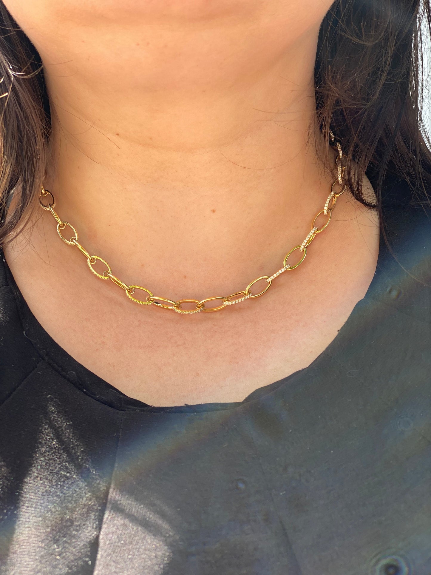 18K Yellow Gold Diamond Necklace (3.75ctw)