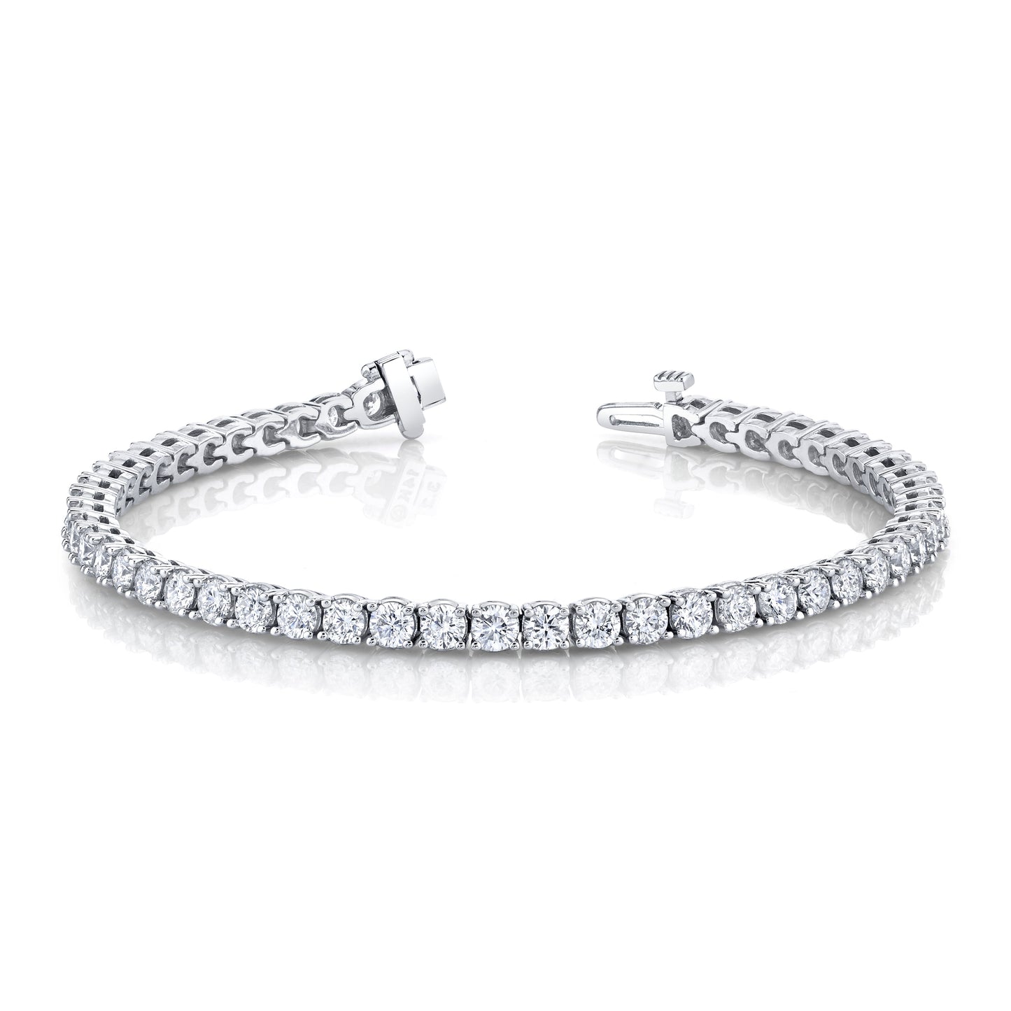 Classic Tennis Bracelet With Lab-Grown Round Brilliant Diamonds