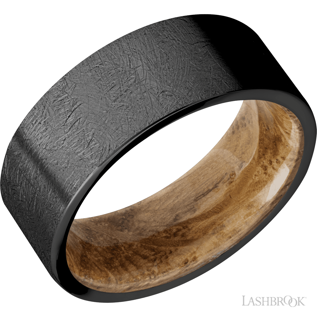 Zirconium with Distressed Finish and Whiskey Barrel