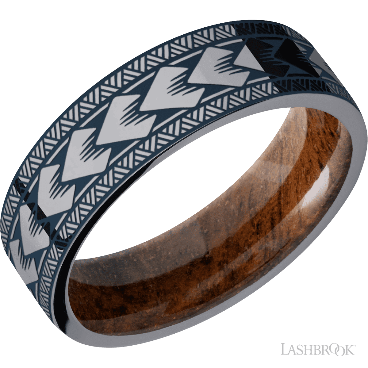 Tantalum with Polish Finish and Koa