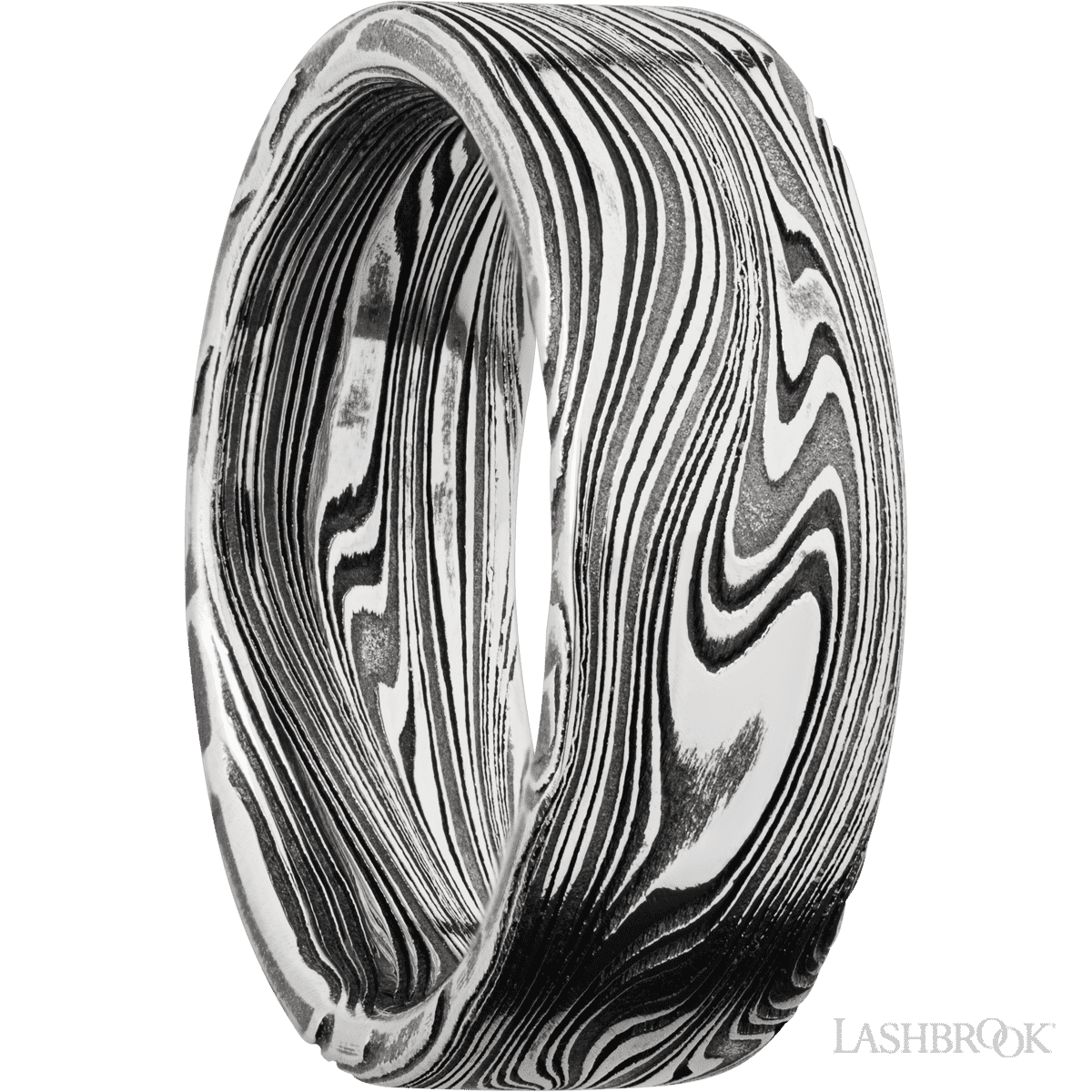 Damascus Steel Men's 8MM Wedding Ring