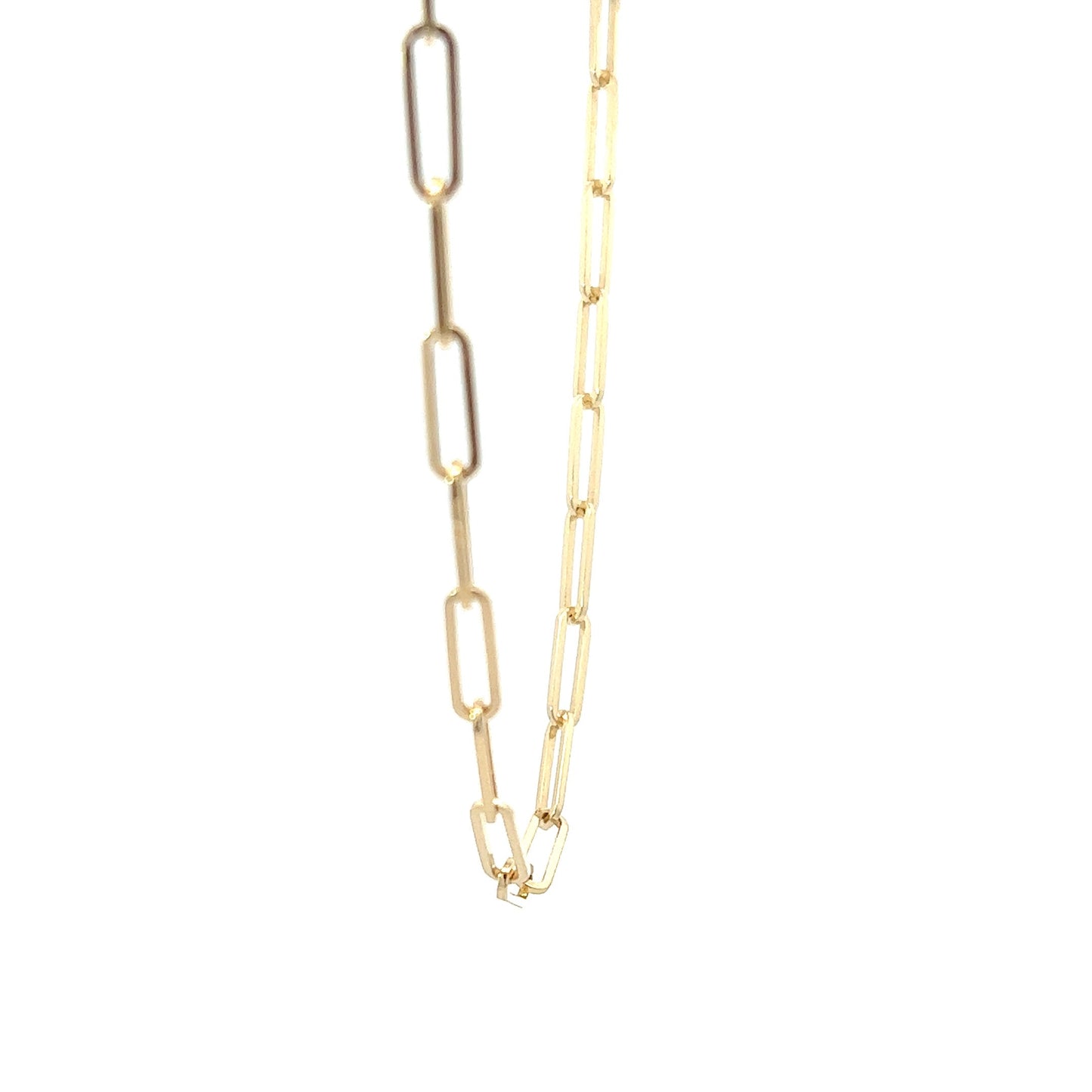 14K Yellow Gold Paperclip Chain (18")