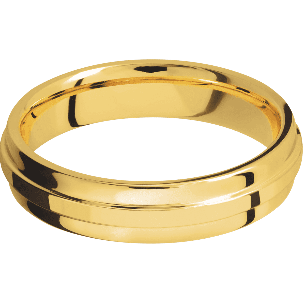 18K Yellow Gold + Polish , Polish Finish