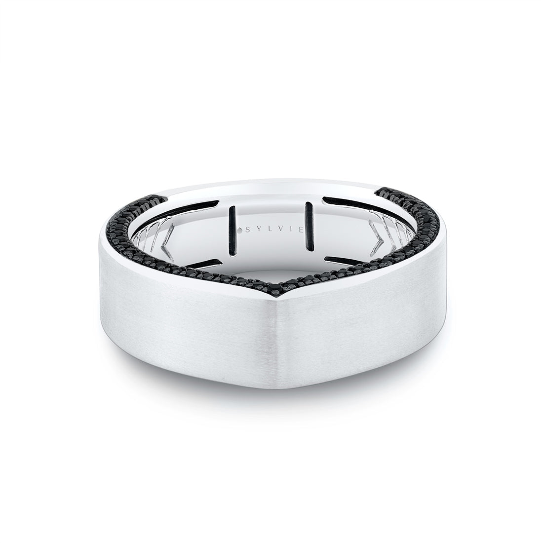 Shell Iconelle Two Tone Black Diamond Mens Band - Henri