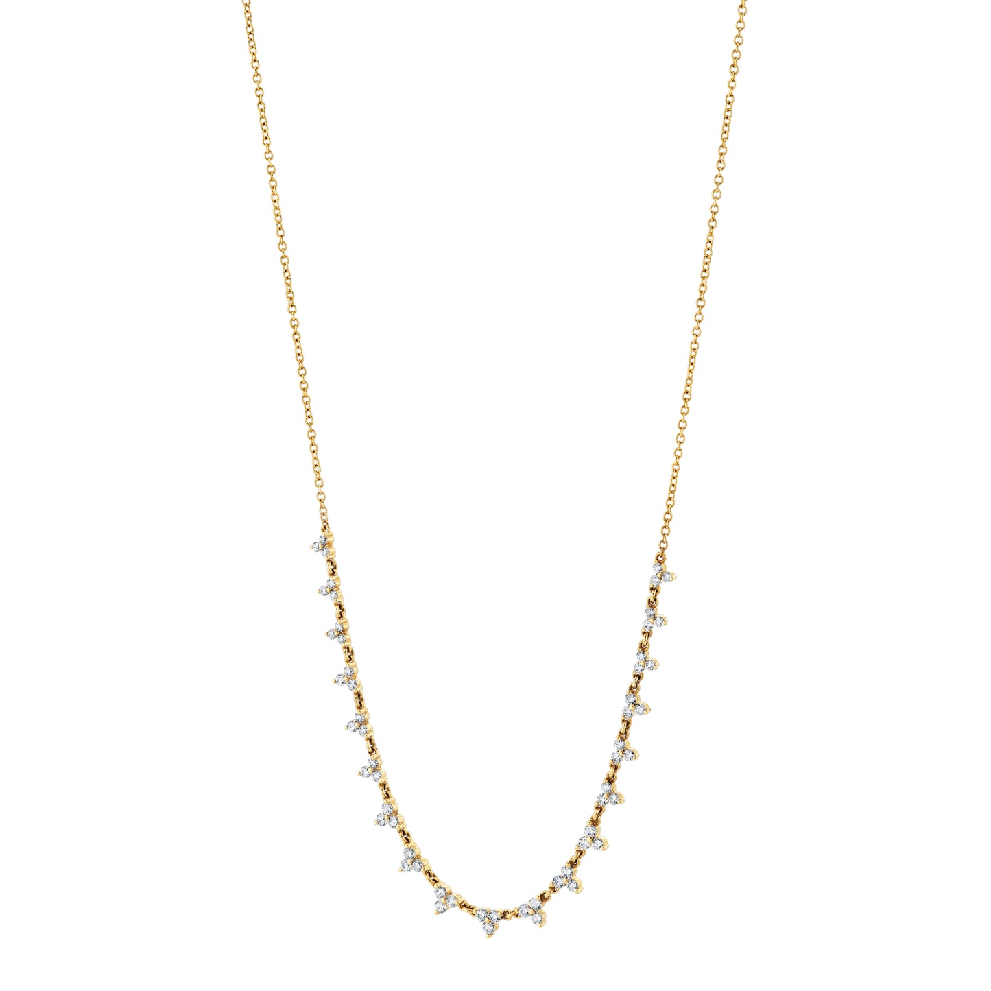 18K Yellow Gold Diamond Fashion Necklace (1.12ctw)