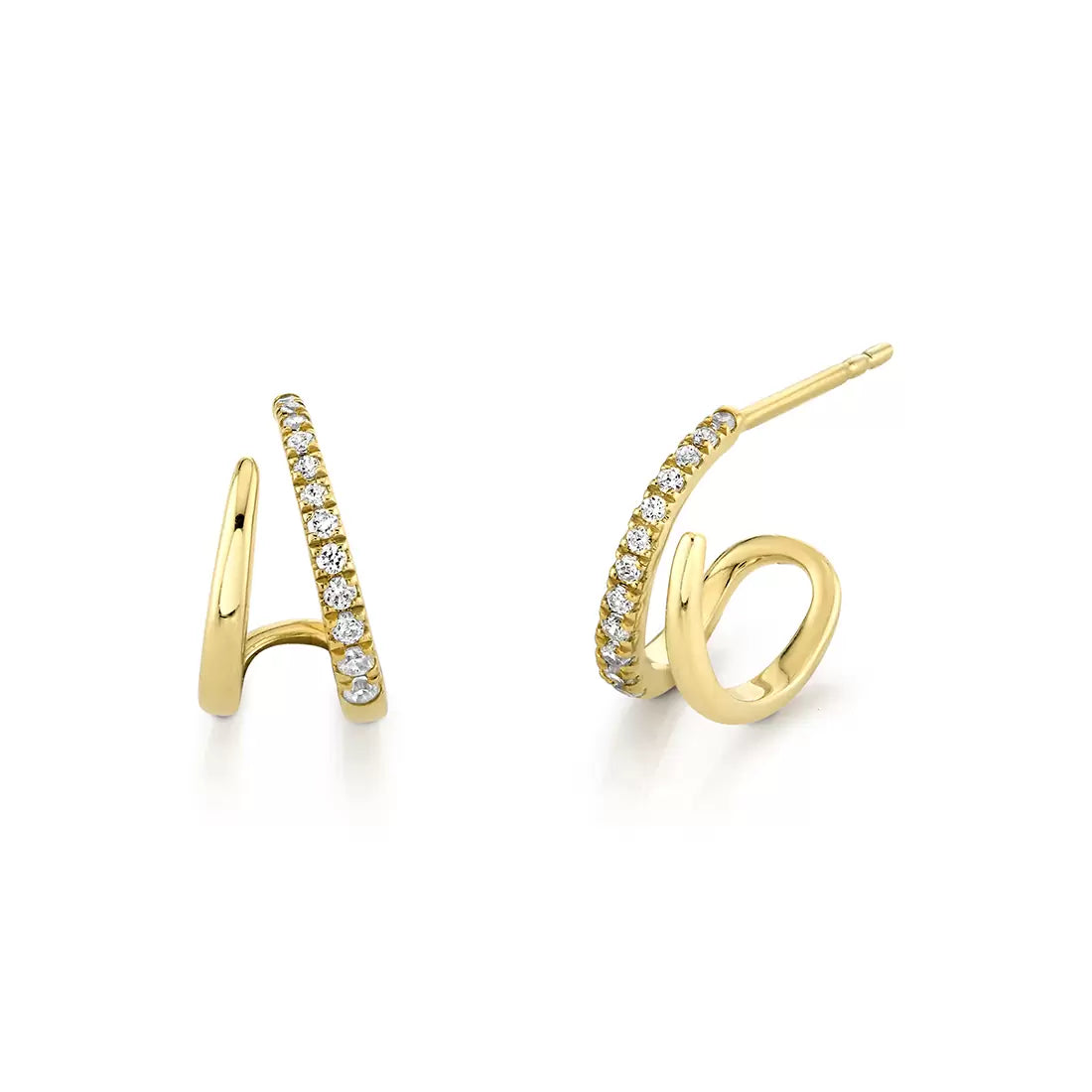 14K Éternelle Diamond Ear Cuffs