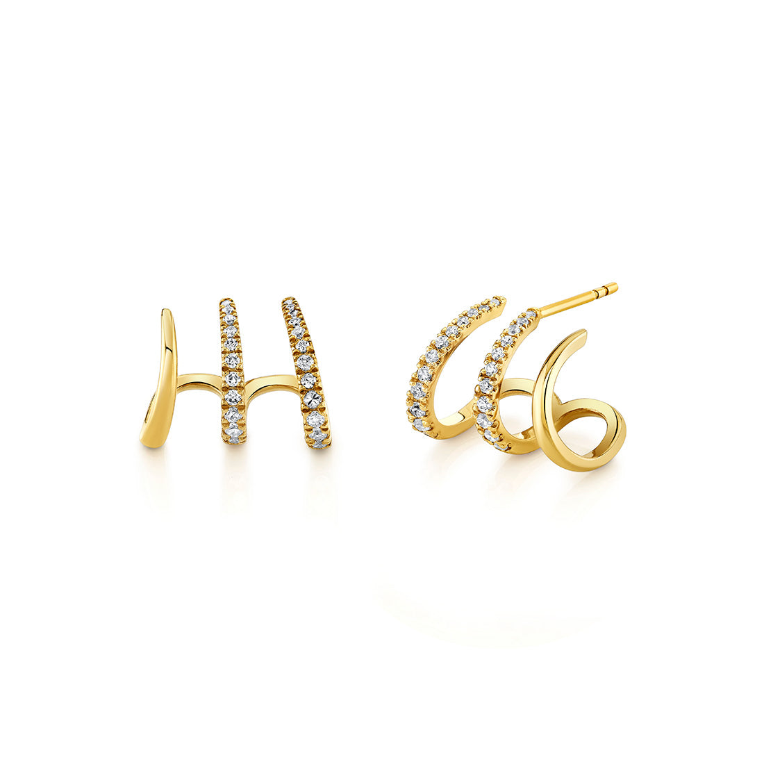 14K Éternelle Diamond Ear Cuffs