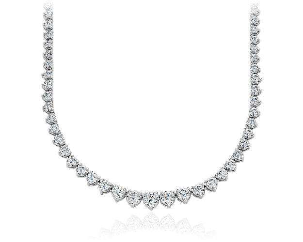 Graduated Diamond Tennis Necklace