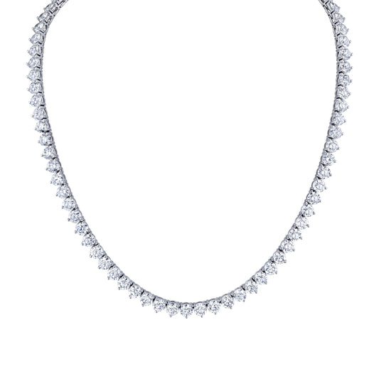 18K White Gold Diamond Riviera (40.92ctw)18K White Gold Diamond Riviera (40.92ctw)