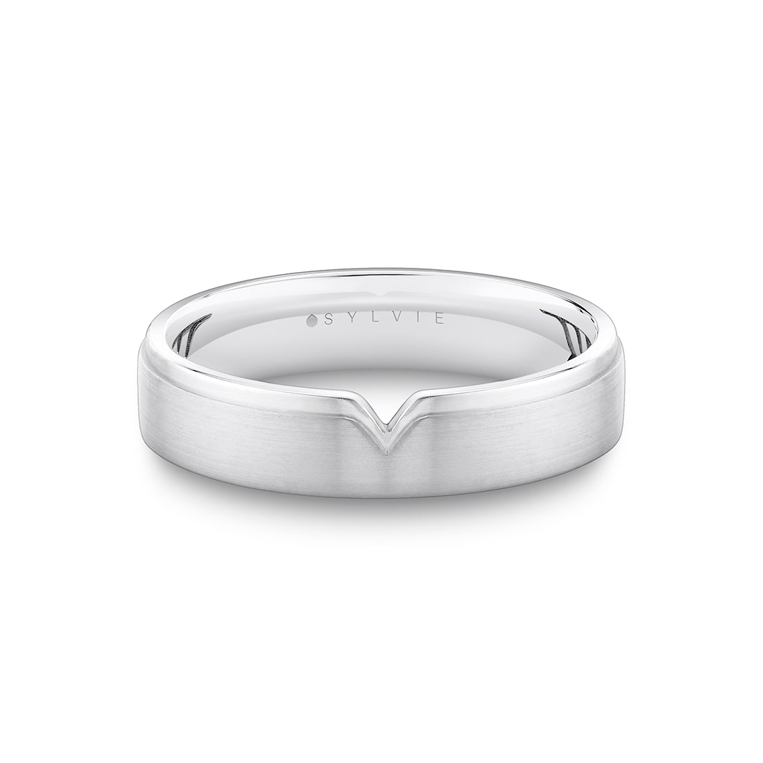 Shell Iconelle Two Tone Mens Band with Shell Tip Accent - Hugo