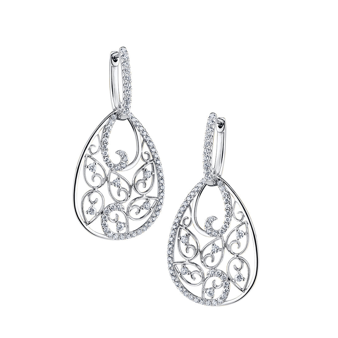Vintage Inspired Diamond Earrings