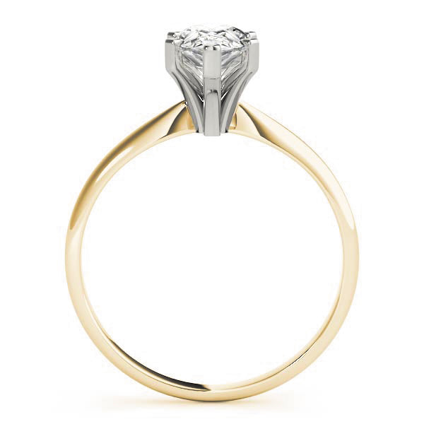 14K White Gold Pear Shape Diamond Solitaire Engagement Ring (1ct)