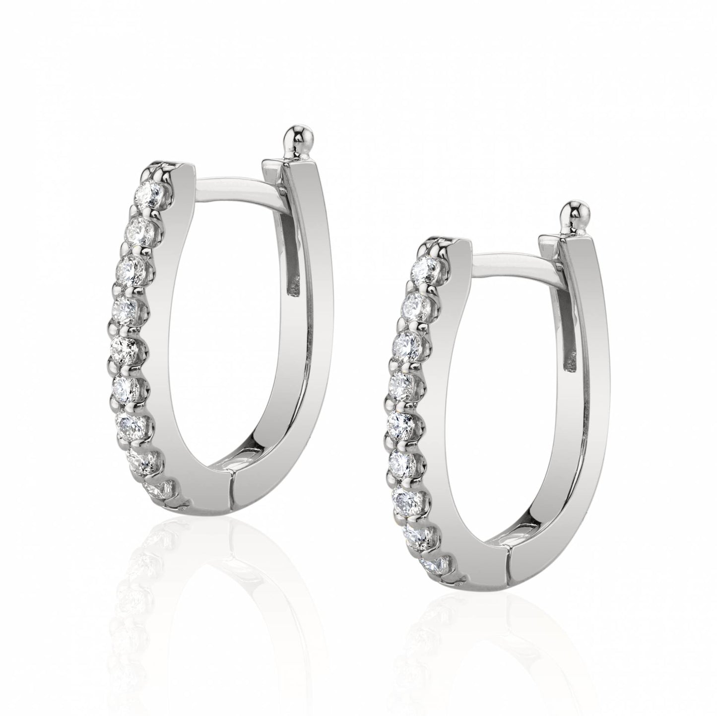 Diamond Huggie Earrings - 0.10 Carats