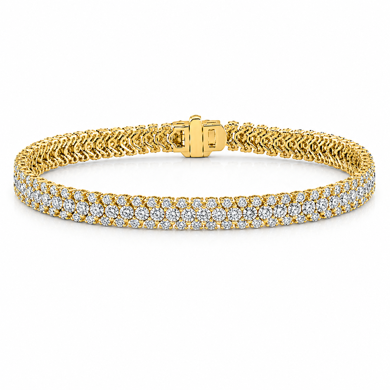 Yellow Gold Lab-Grown Diamond Bracelet