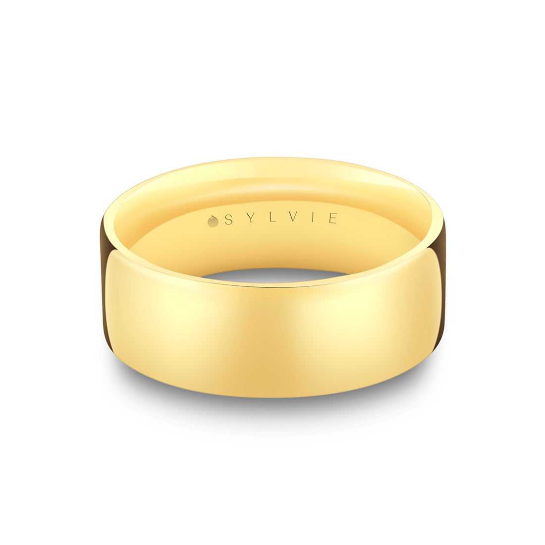 8 mm Polished Mens Band - Xeno