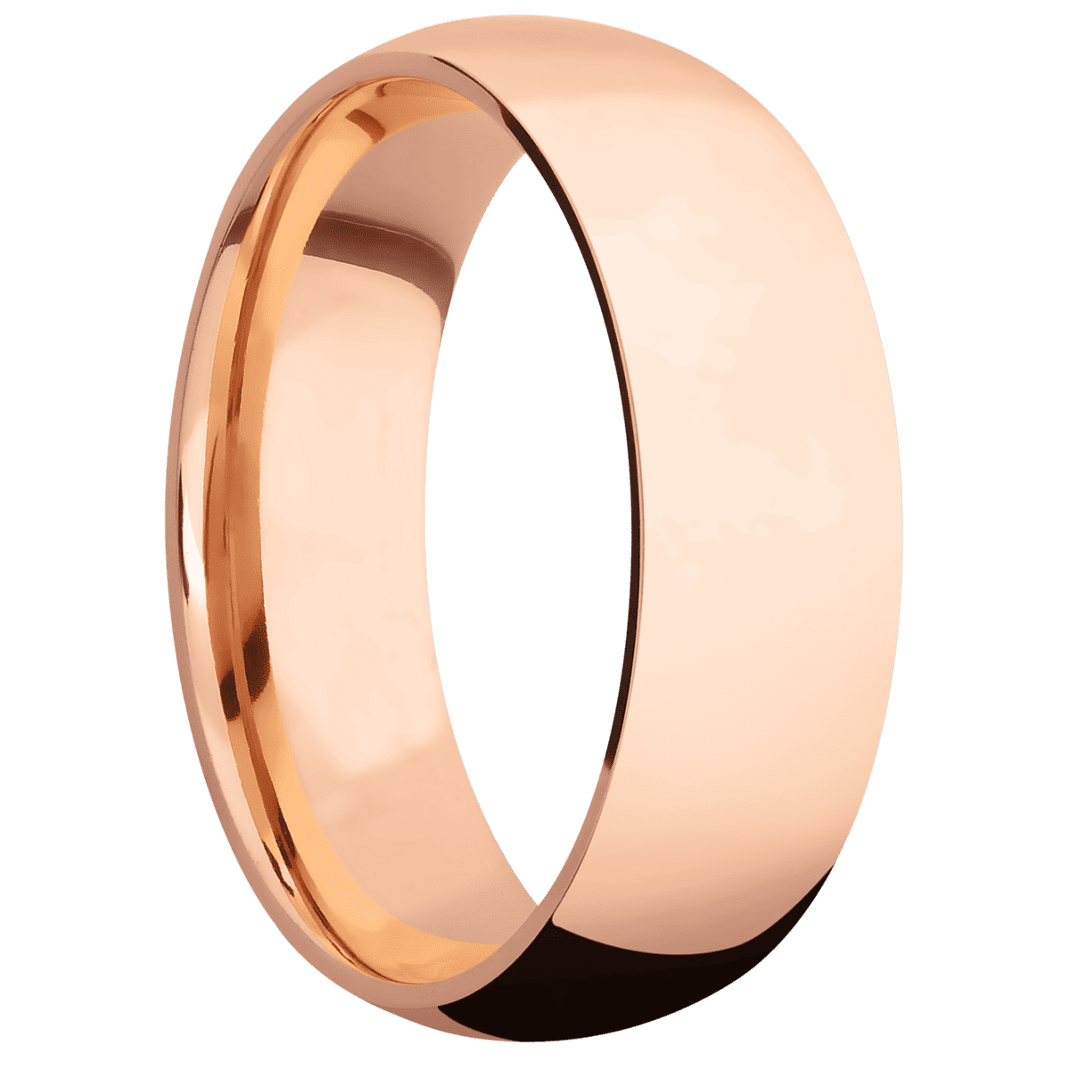 18K Rose Gold + Polish Finish