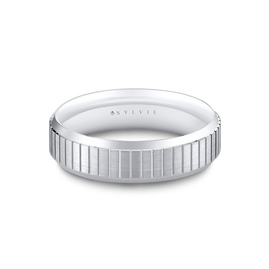 Heritage Brushed Ridged Mens Band - Jude