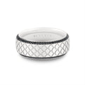 Heritage Engraved Black Diamond Mens Band - Damian