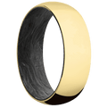 18K Yellow Gold + Polish Finish + Forged Carbon Fiber