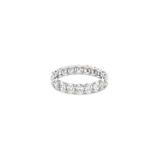 18K White Gold Eternity Ring With Round Brilliant Diamonds (2.83ctw)