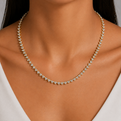 Yellow Gold 11ctw Diamond Riviera Necklace