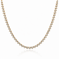 Yellow Gold 11ctw Diamond Riviera Necklace