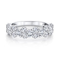 18K White Gold Oval and Round Diamond Band (1.92ctw)