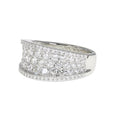 14K White Gold Tapered Pave Anniversary Ring (1.70ctw)