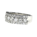 14K White Gold Diamond Anniversary Ring With Pave Accents (1.73ctw)