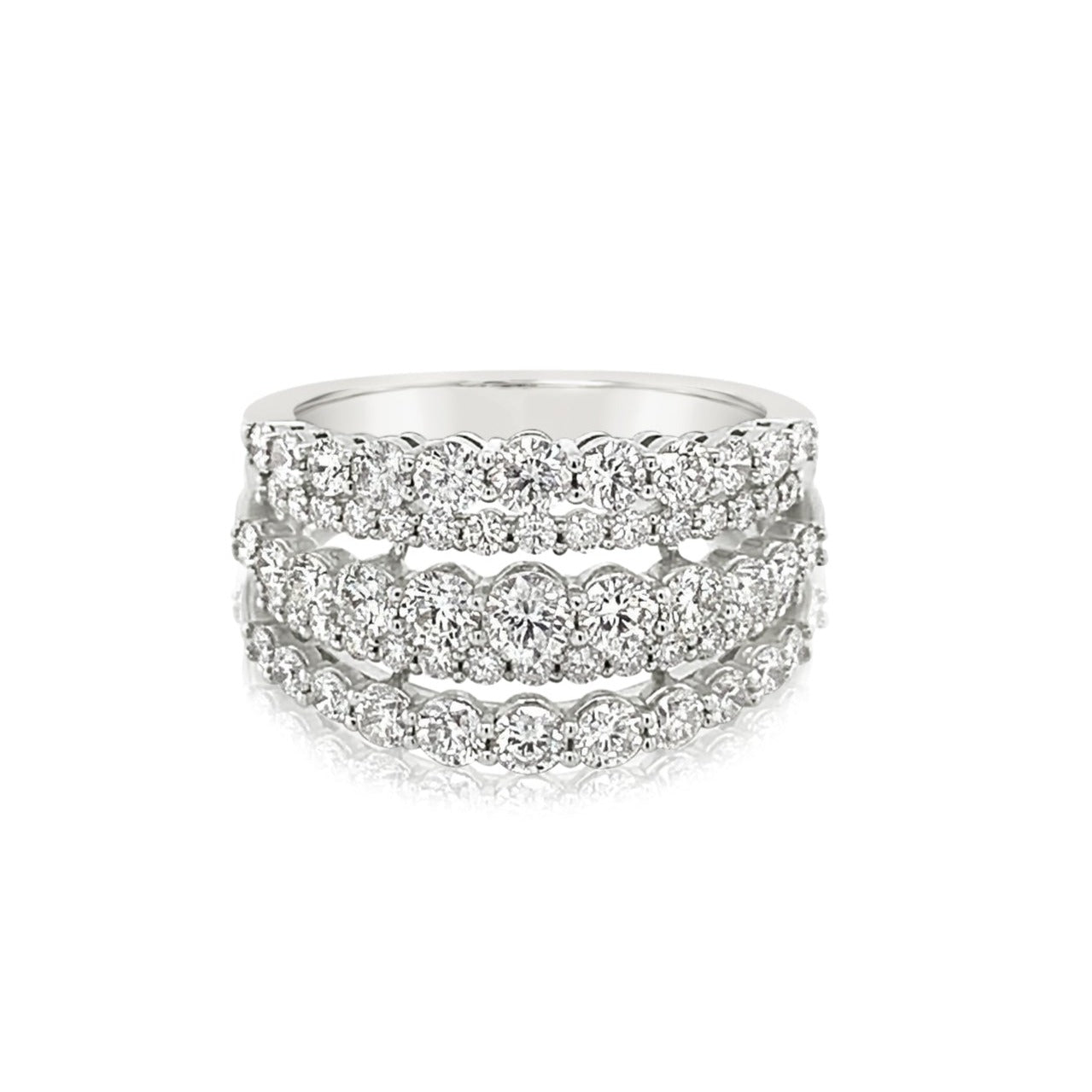 14K White Gold Diamond Fashion Ring (1.94ctw)