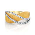 18K Yellow Gold Fashion Ring With Diamond Accents (.36ctw)