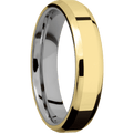 18K Yellow Gold + Polish , Polish Finish + Titanium