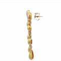 18K Yellow Gold Diamond Drop Fashion Earrings (.69ctw) 