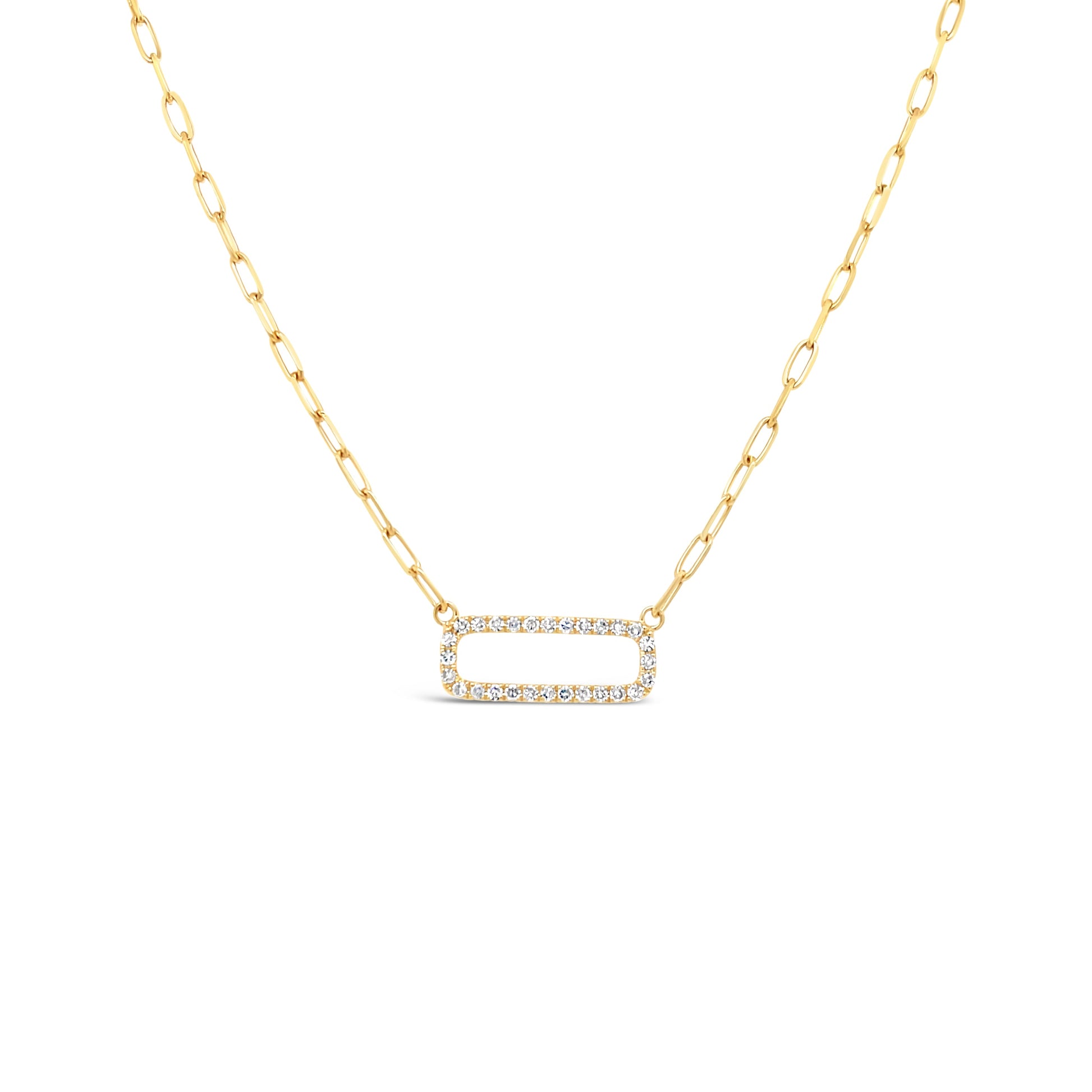 14K Yellow Gold Diamond Necklace (.21ctw)