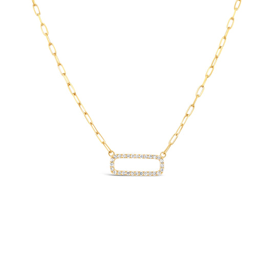 14K Yellow Gold Diamond Necklace (.21ctw)