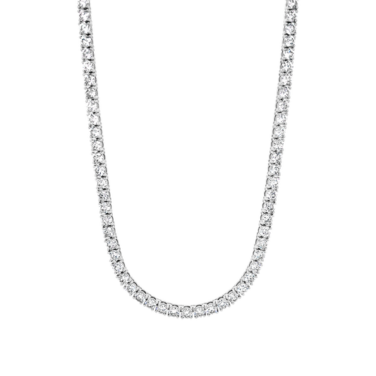 18K White Gold Diamond Necklace (13.03ctw) 