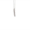 18K White Gold Diamond Circle Necklace (1.42ctw)