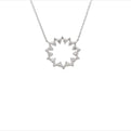 18K White Gold Diamond Circle Necklace (1.42ctw)
