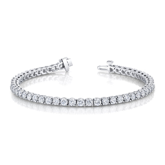 14K White Gold Tennis Bracelet (12.14ctw)