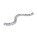 14K White Gold Micro Pave Diamond Curb Bracelet (8.36ctw)