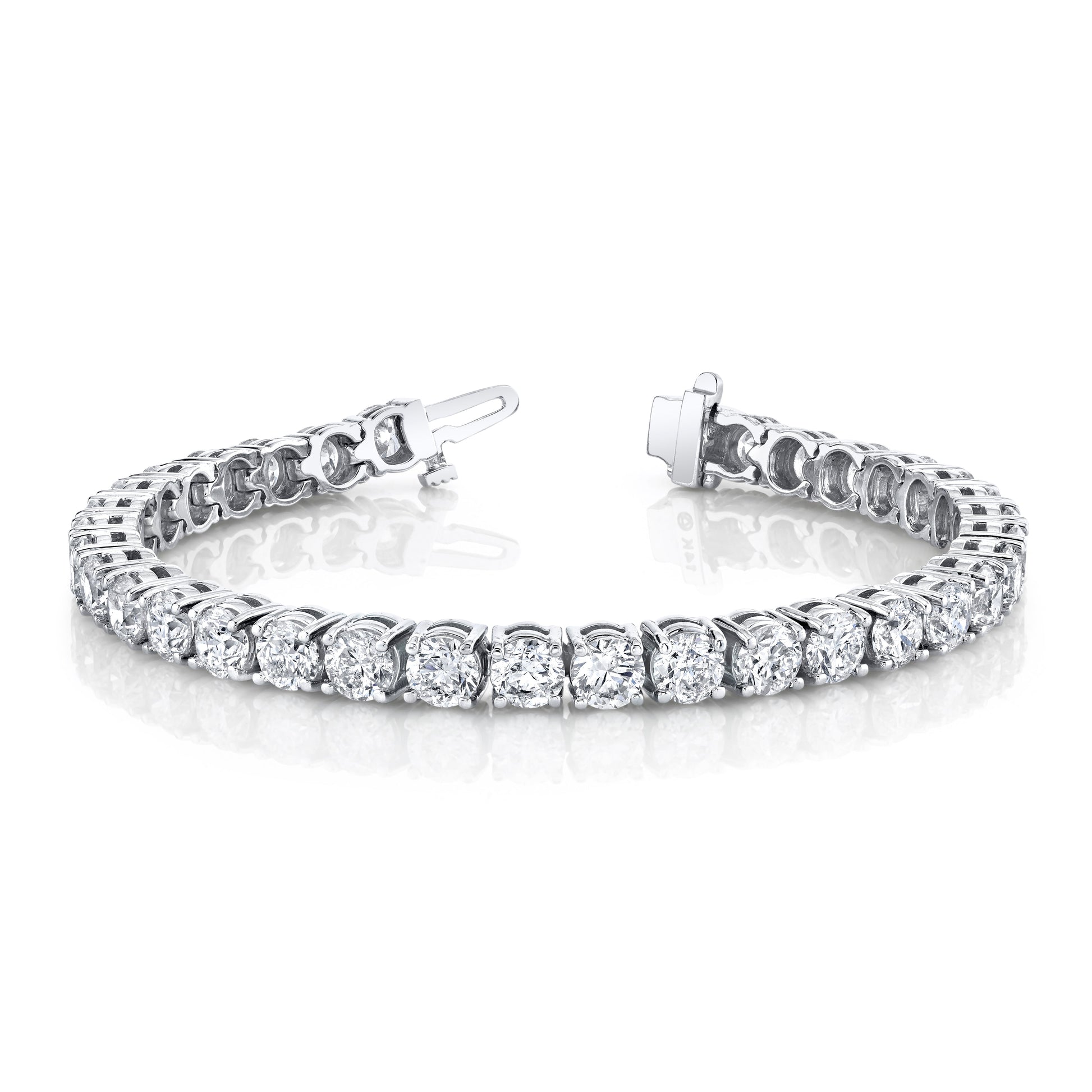 14K White Gold Tennis Bracelet (17.20ctw)