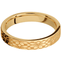 14K Yellow Gold + Satin Finish + 10K Yellow Gold