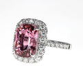 14K White Gold Pink Tourmaline And Diamond Ring (7.54ctw)