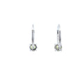 14K White Gold Peridot And Diamond Drop Earrings (1.20ctw) 