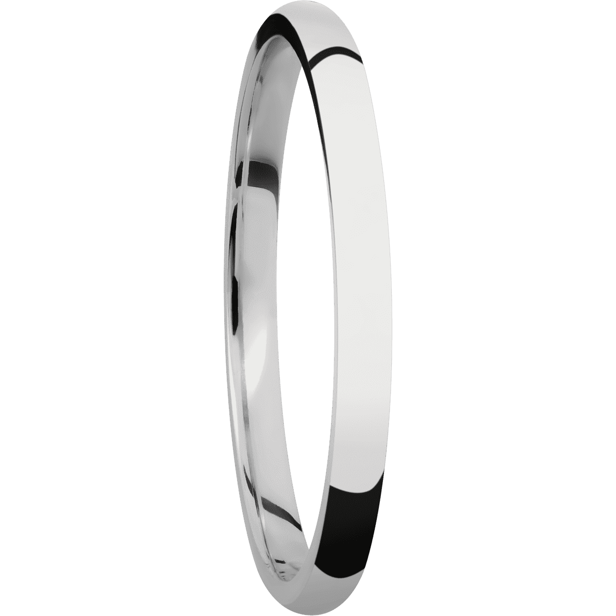 14K White Gold + Polish Finish