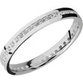 14K White Gold + Polish Finish