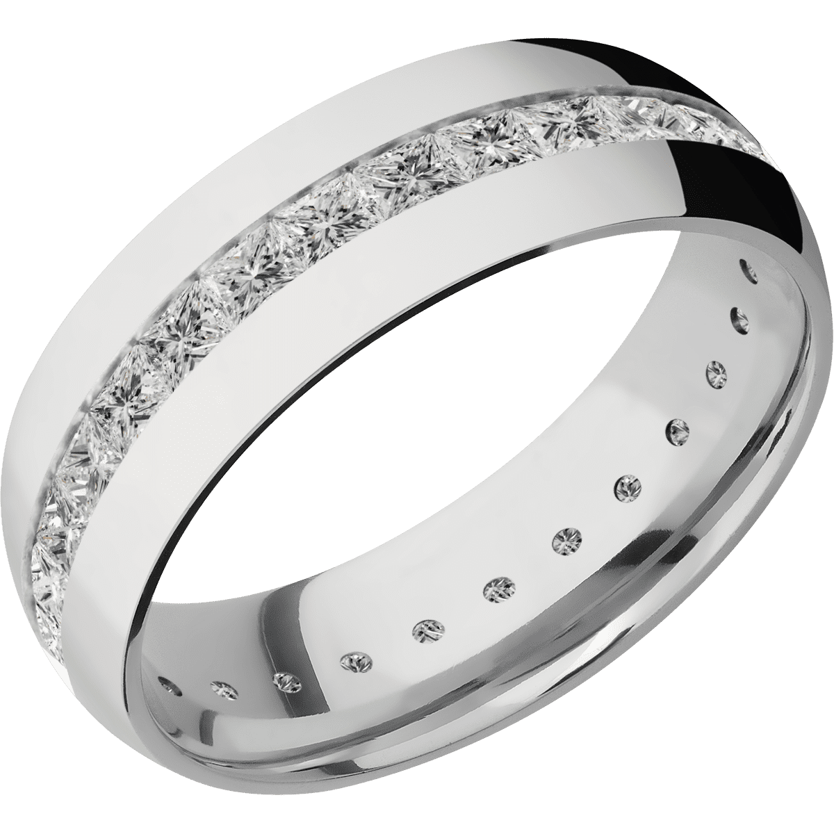 14K White Gold + Polish Finish